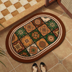 Amerikieti&scaron;kas retro vonios kambario grindų kilimėlis Diatominis purvą sugeriantis neslystantis kilimėlis tualeto vonios kambario durų neslystantis kilimėlis 40 * 60CM