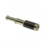 15,24 cm poliruoto žalvario oda apvyniotas ki&scaron;eninis 5x teleskopas, reprodukcija, jūrų dekoras, jūrų ofisas, dovana kapitonui