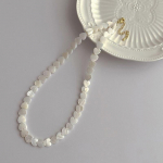 Universalus I&scaron;skirtinis 6 mm &Scaron;irdelės Kriauklės Karoliukų Vėrinys Moterims Mergaitėms Mielas Temperamentas Paprastumas Raktikaulio Grandinėlė Dovanos auksas