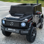 Mercedes-Benz G-Class vaiki&scaron;kas elektrinis visureigis su nuotolinio valdymo pultu, tinkamas berniukams ir mergaitėms - didelis keturiais ratais varomas, važiuojamas automobilis.