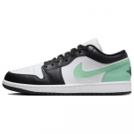 Air Jordan 1 Low Green Glow Vyri&scaron;ki sportbačiai Balti Juodi 553558-131 47.5