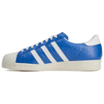 BAPE x adidas Superstar Vintažiniai Mėlyni Balti Unisex Kedai Debesų Baltumo Off-White JR2702 41⅓