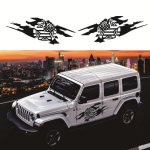 2x Automobilio &Scaron;oninių Durų Lipdukai Armijos Karinė Žvaigždės Stiliaus Lipdukai Jeep Wrangler