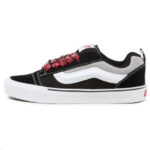 Vans Knu Skool Klasikinio Stiliaus Žemi Skate Batai Unisex Sportbačiai Juodi Raudoni VN0009QCBA2 38