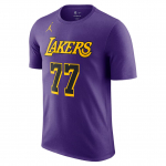 Jordan Luka Dončić Los Angeles Lakers Statement Edition Patogūs Universalūs Madingi Paprasti Trumpomis Rankovėmis Mar&scaron;kinėliai Vyri&scaron;ki Mar&scaron;kinėliai Violetiniai DV5778510 S