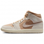Air Jordan 1 Mid Hemp Moteri&scaron;ki sportbačiai Kreminiai Sail &Scaron;viesiai-Orewood-Rudi HV4269-200 40.5