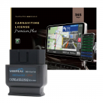 Veepeak OBDCheck BLE+ + Automobilio navigacijos laikas (Premium Plus kursas 1 metų licencija) Pilnas komplektas