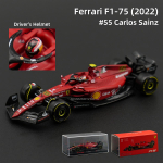 Bburago 1:43 Ferrari 2022 F1-75 #16 F1 Formulės Automobilis Metalinis Modelis Kolekcionuojamas Modelis Lenktynių Žaislai Akrilo Dėžutė