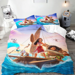 Moana pledo užvalkalų komplektas Antklodė Lovos Patalynė 3D Vaikų Patalynės Komplektas 3 Dalys 1 Antklodės Užvalkalas Karali&scaron;kas Dydis EU Single(135*200cm)3pcs