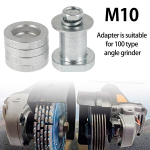 M10/M14 Kampinio &scaron;lifuoklio adapterio konversijos galvutė Slotting Machine 100/125-230 fiksavimo veržlės keitikliui Galios įrankių priedai sidabras