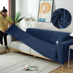 Tamprios aksomo sofos užvalkalas Neslystantis L formos kampinės sofos užvalkalas Svetainei Armchair Covers Mink&scaron;tas Patvarus 2 seater145-185cm