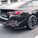 Anglies Pluo&scaron;to Tekstūros Plastikiniai &Scaron;oniniai Sijonai BMW 4 Serijai G26 M Sport 2020+ None