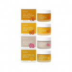 Ekologi&scaron;kas brandžios moters odos priežiūros rinkinys - &bdquo;Rose Revive&ldquo; veido &scaron;veitiklis, Anti-aging ir intensyvaus &scaron;vytėjimo dieninis balzamas, Anti-rauk&scaron;lių naktinis balzamas ir Tamsiems ratilams bei paakių paburkimui R