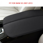 Centrinės konsolės porankio dėžutės mikropluo&scaron;to odos apsaugos apdailos dangtelis BMW X5 E70 2007 2008 2009 - 2013 / F15 2014 - 2017 m.