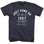 Bruce Lee akademija '67 tamsiai mėlyni melanžiniai unisex mar&scaron;kinėliai S