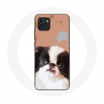 Coque Samsung Galaxy A03 &Eacute;pagneul japonais Noir et Blanc Race de chiens