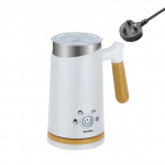 Automatinis ir &scaron;altas pieno putos &scaron;ildytuvas lattei, putų virimo aparatas kavai, &scaron;okoladui, kapučino 220-240V UK Plug balta