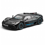 1/24 Mercedes Benz AMG ONE Diecast Modelio Automobilio Žaislas Garsas ir &Scaron;viesa Kolekcinis Dovana 1/24-Size:21*9*5.5cm juoda