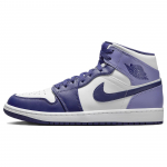Air Jordan 1 Mid Sky J Purple Vyri&scaron;ki sportbačiai Balti Sky-J-Light-Purple DQ8426-515 46