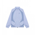 Jordan Logo spaudinys Kontrastingas stovimos apykaklės užtrauktuku striukė Unisex striukės Mėlyna DX9368-425 XL
