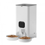 6L Automatinis augintinio ėdintuvas katėms WiFi I&scaron;manus Nerūdijančio Plieno Dvigubas Dubenėlis &Scaron;unų Ėdintuvas Didelės Talpos Laikmačio Maitinimo Lovelis Fo Wifi Button Pet Feeder