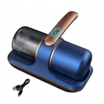 Čiužinio dulkių siurblys Antialerginis lovos dulkių siurblys su UV-C &scaron;viesa 12000Pa stipraus siurbimo rankinės belaidės pagalvės paklodės sofos dulkių siurblys mėlyna