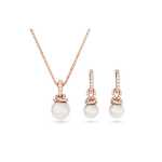 Swarovski Originalus perlo pakabuko dizainas Imituoto kristalo karoliai Moteri&scaron;ki karoliai Rožinio aukso 5672835 Box (Random Color)