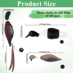 3 vnt Fazanų žaislas, skirtas &scaron;unų dresavimui Medžiokliniai &scaron;unys dresuojami ančių buferiai Įrankiai Plūduriuojantys negyvų vi&scaron;tų dresuotojai putų interaktyvūs žaislai, skirti 1