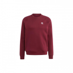 Adidas Originals Trefoil Essentials apvaliu kaklu vienspalvis su logotipu ilgomis rankovėmis džemperis Vyri&scaron;ki vir&scaron;utiniai drabužiai Bordo II5793 M