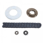 116 grandinės grandžių T8F žvaigždučių grandinės komplektas Priekinės ir galinės žvaigždučių komplektas Mini motociklui T8F Sprocket Kit