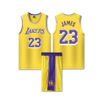 James mar&scaron;kinėlių Nr.. 23 Lakers vaikų krep&scaron;inio uniformų komplektas XS