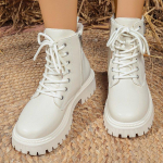 Didelio dydžio moteri&scaron;ki žieminiai &scaron;ilti odiniai sniego batai su mink&scaron;tu padu, pamu&scaron;alu ir kailiu, ankle boots, neslystantys, skirti žygiams, laisvalaikiui, sportui, medvilniniai batai, Martin batai 35