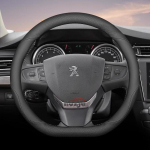35cm 38cm Odinė automobilio vairo apdangalas Peugeot 5008 408 308 Rifter e-Expert Expert e-Traveller Landtrek priedams 38cm black D type black