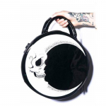 &bdquo;Dark Skull Head Thunder Flash&ldquo; su spausdintu gotikos kryžiumi &bdquo;Moon Messenger&ldquo; krep&scaron;ys apvali rankinė Harajuku