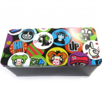 Muy Pop [L8777] - Boite m&eacute;tal 'Muy Pop' noir multicolore - 28x12x11 cm įvairiaspalvis