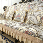 Retro &scaron;enilinis nėriniuotas sofos užvalkalas Gėlėtas odinis sofos užvalkalas Apsauginis porankis kėdės užvalkalas Neslystantis Europea Sofa cover-90x150cm