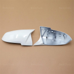 White Rearview Mirror Cover Wing Side Mirror Cap For BMW 1 2 3 3GT 4 X1 E84 M2 i3 Series F20 F21 F22 F23 F30 F31 F32 F33 F34 balta
