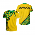 Tessffel Jamaica Lion Emblem Vasaros mados 3D Spausdinti Vir&scaron;utiniai mar&scaron;kinėliai Vyri&scaron;ki moteri&scaron;ki mar&scaron;kinėliai trumpomis rankovėmis Streetwear Style-4 L
