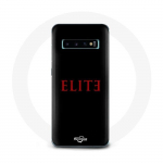 Coque pour Samsung Galaxy S10 Edge Elite Saison 5 Logo Rouge Fond Noir
