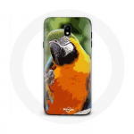 Coque pour Samsung Galaxy S5 Aras Perroquet Orange vert