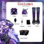 Honkai Impact Black Swan COS kostiumai Anime Žaidimas Drabužiai Collapse The Cosplay kostiumai