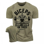 Vyri&scaron;ki mar&scaron;kinėliai 3D spauda Mar&scaron;kinėliai Juokingi Sporto salės Trumpomis rankovėmis Raumenų žmogus Kietas vyrukas Negabaritiniai Vyri&scaron;ki drabužiai Vir&scaron;ūnės 3XL