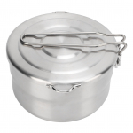 1,5 l stovyklavimo puodas 304 nerūdijančio plieno sulankstomas rankenos stabilus stovyklavimo puodas su dangčiu lauke L