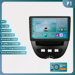 Ossuret Carplay 2din Android Automagnetola Peugeot 2005 Toyota Aygo 2014 Citroen C1 Automagnetolai Multimedia Vaizdo Grotuvas GPS Navigacija Carplay Auto 4G RDS DVR P1 4Core 1G 32G