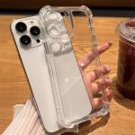 1 vnt. prabangus smūgiams atsparus skaidrus dėklas iPhone 16 15 14 13 12 11 Pro Max X Xs XR Max 7 8 Plus SE2 skaidrus mink&scaron;tas rėmelis dangtelis iPhone16E