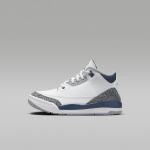 Air Jordan 3 Retro PS Midnight Navy Vaikų sportbačiai Baltai cemento pilka Juoda DM0966-140 33.5