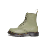Dr. Martens apvaliu priekiu su rai&scaron;teliais stambiu kulnu trumpi batai Moteri&scaron;ki batai Žali 31693357 41