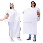 Juokingas Cosplay Tualetinio Popieriaus Kigurumi Puikiai tinka Naujiems ir Daugiau [monoii] Kostiumas, Helovinas, Metų vakarėliai, (e0126) balta