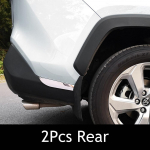 2/4 vnt Automobilių stiliaus nerūdijančio plieno priekinio galinio buferio apsaugos apdaila, skirta Toyota RAV4 RAV-4 XA50 2019 2020 automobilių priedams