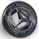 3D ABS logotipas automobilio priekinės grotelės priekinio variklio dangčio emblema lipdukas Mercedes Benz W203 W204 W205 W206 W212 W213 W221 W222 W223 priedams 57mm black sticker